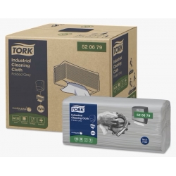 TORK 520679 – Průmyslová čisticí utěrka netkaná W4, šedá, 4 x 120 kusů- Karton