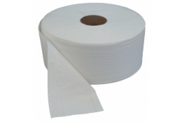 Toaletní papír JUMBO – MAXI, 6 x 250 m, 2 vrst., bílá, pro zásobník 30 cm - Karton