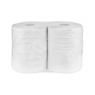 Toaletní papír JUMBO – MIDI, 6 x 185 m, 2 vrst., bílá, pro zásobník 24 cm - Karton