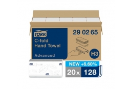 TORK 290265 C–fold skládané ručníky H3, 2 vrst., C sklad, 20 x 128 ks - Karton