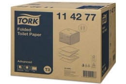 TORK 114277 – Skládaný toaletní papír Advanced T3, 2 vrst., 36 x 252 ks - Karton