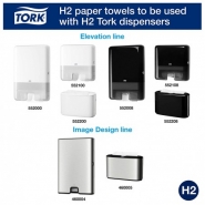 TORK 129089 – Xpress® Flushable papírové ručníky Multifold, 2vr., 21x200ks - Karton