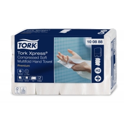 Tork Xpress® 100888 — stlačené jemné papírové ručníky Multifold H2, 2 vrst., 12x170 ks - Karton