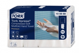 Tork Xpress® 100888 — stlačené jemné papírové ručníky Multifold H2, 2 vrst., 12x170 ks - Karton