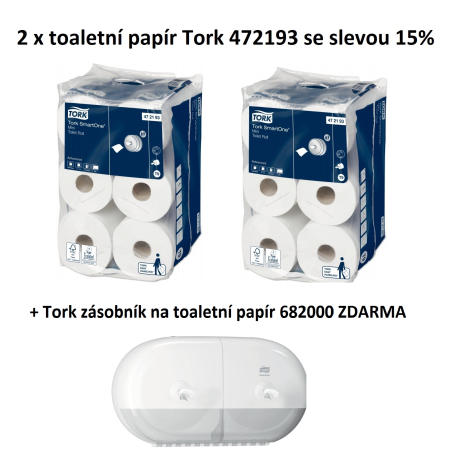 Akce Tork T9: 2 balení toaletního papíru (sleva 15 %) + zásobník zdarma