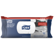 TORK 193600 – Vlhčené ubrousky na dezinfekci povrchů, 12 x 60 ubr. - Karton