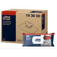 TORK 193600 – Vlhčené ubrousky na dezinfekci povrchů, 12 x 60 ubr. - Karton