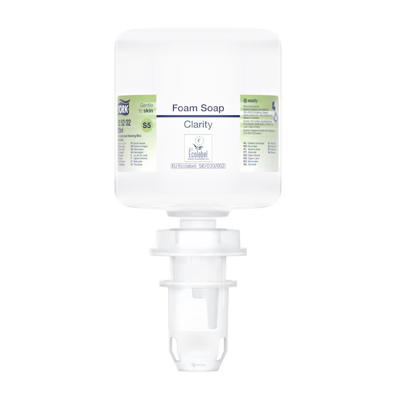 TORK 525202 – Mini čiré pěnové mýdlo S5, bez parfemace, 525 ml