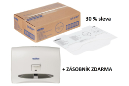 Kimberly Clark Professional – Podložky na WC sedátka 1kt s 30 % slevou + Zásobník ZDARMA