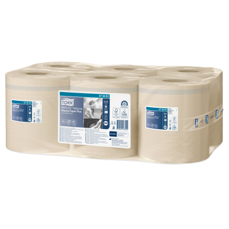 TORK 473481 - Reflex papírové utěrky plus natural, 2 vrs., 6 rolí, M4