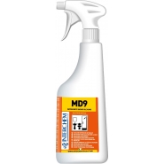 MD9 KIT - Ultra koncentrovaný alkalický koupelnový čistič, 6x40 ml+láhev