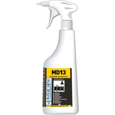MD13 KIT - Ultra koncentrovaný kuchyňský odmašťovač a čistič, 6x40 ml+láhev