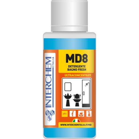 MD8 – ultrakoncentrovaný koupelnový čistič se svěží vůní, 40 ml