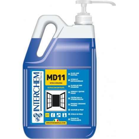 MD11 - BOX 2x 5l + pumpa, Ultra koncentrovaný čistič na okna a skla, pumpa 30 ml