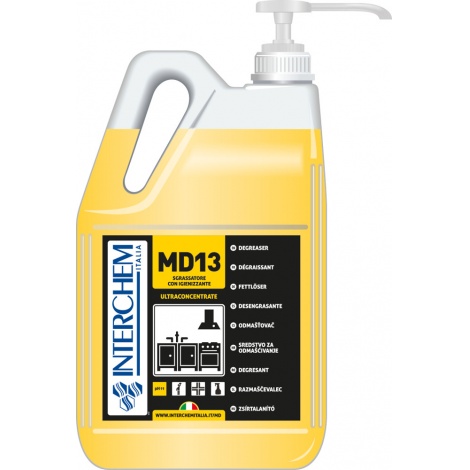 MD13 - BOX 2x 5l + pumpa, Ultra koncentrovaný kuchyňský odmašťovač a čistič, pumpa 30 ml