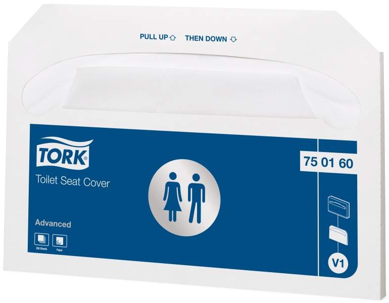 TORK 750160 – Papírové podložky na WC sedátka V1, 20x 250 ks/kt