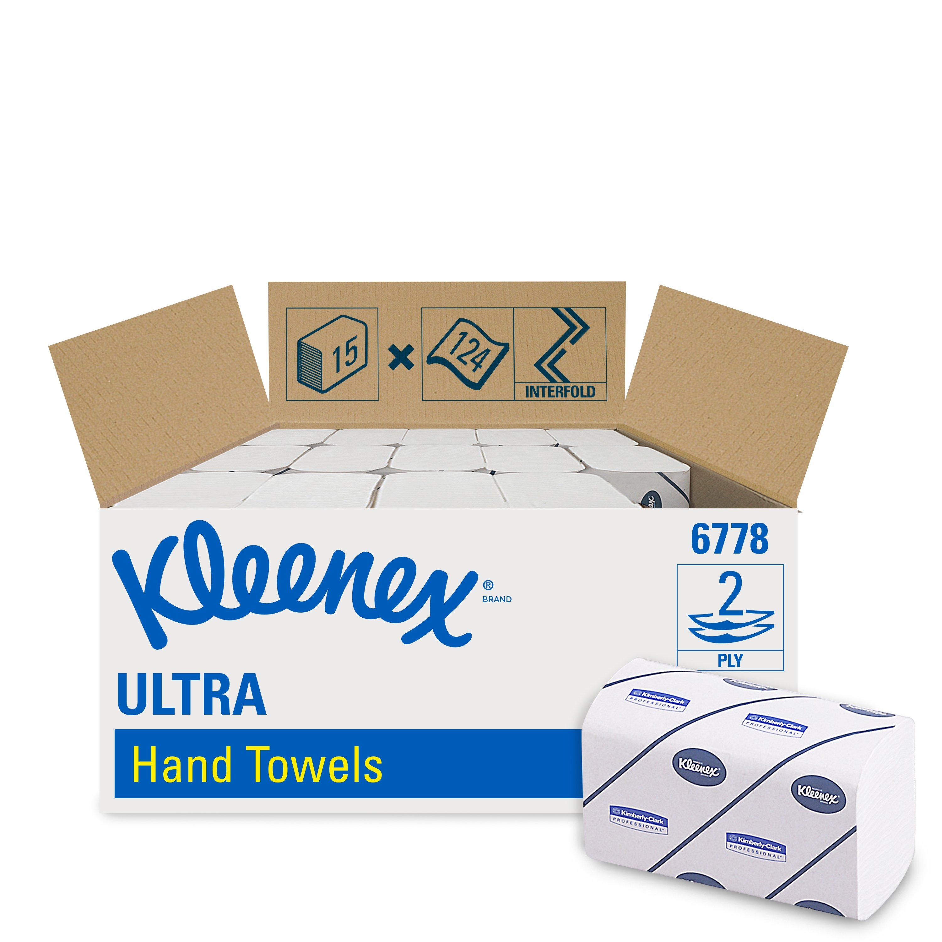 KLEENEX® ULTRA Papírové ručníky, 2 vr. - Karton