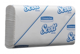 SCOTT® SLIMFOLD Papírové ručníky – M sklad / bílá, 2vr. - Karton 10 x 110ks
