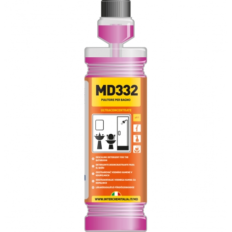 MD332 – Dávkovací láhev 1l, Ultra koncentrovaný čistič koupelnových povrchů s vůní balsamico