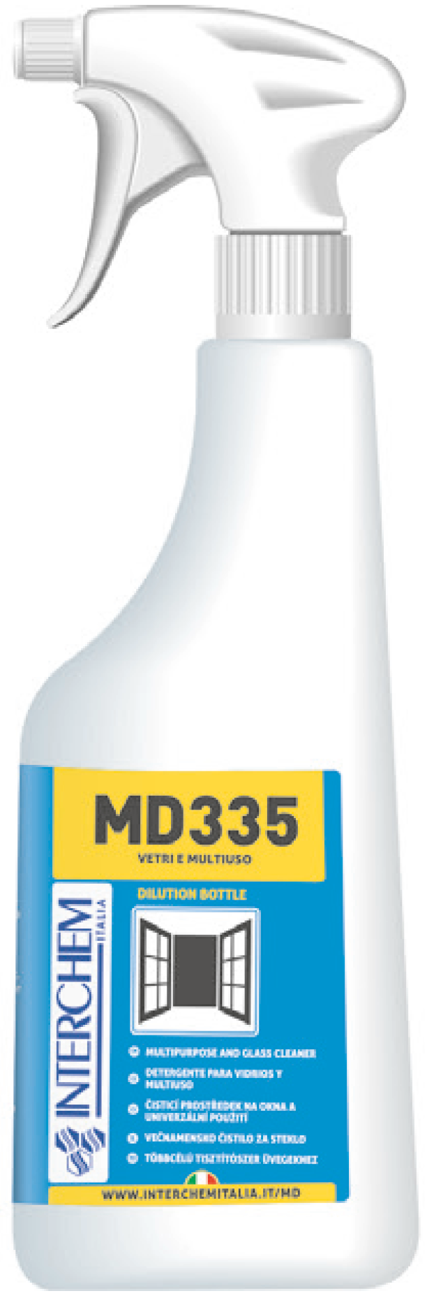 MD335 – Systémová láhev s rozprašovačem, 750 ml