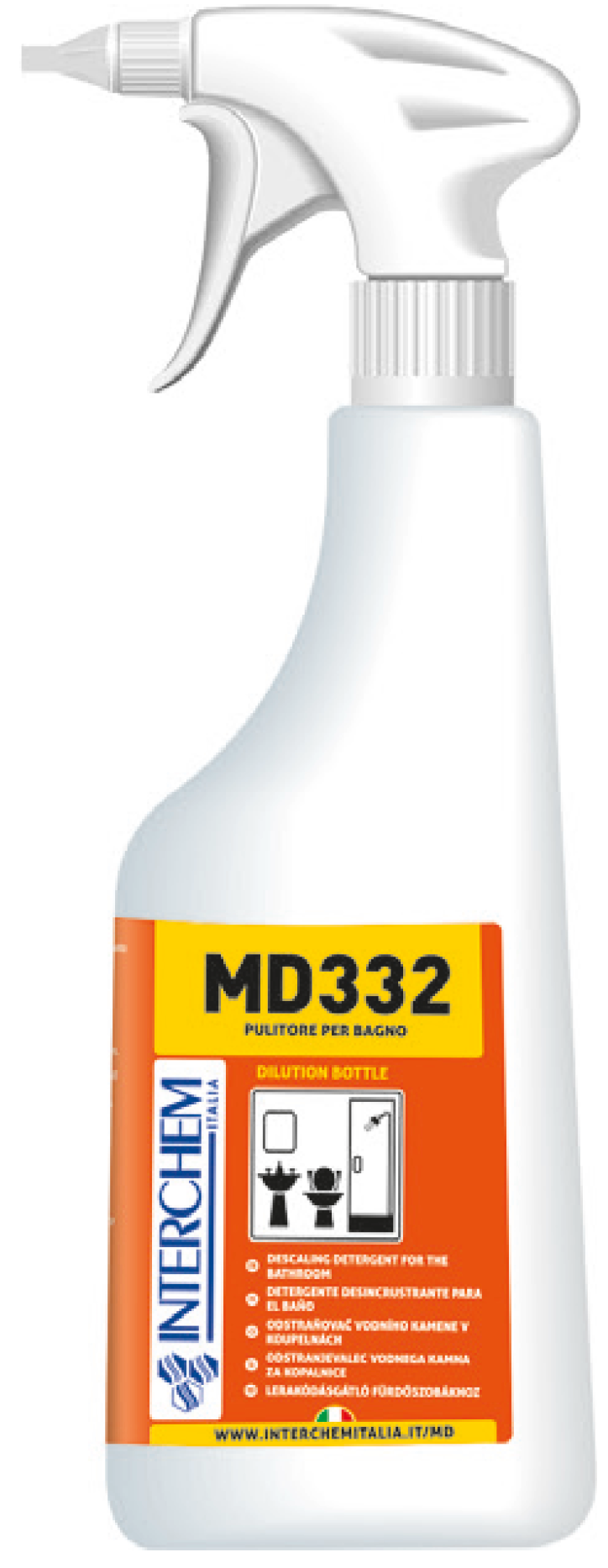 MD332 – Systémová láhev s rozprašovačem, 750 ml