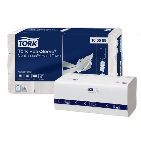 TORK PEAKSERVE - Navazující jemné papírové ručníky, 12 x 270 ks, 1 vrst., 20,1 x 22,5 cm