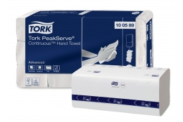 TORK PEAKSERVE 100589 - Navazující jemné papírové ručníky, 12 x 270 ks, 1 vrst., 20,1 x 22,5 cm