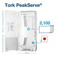 TORK 552500 – PeakServe zásobník na navazující papírové ručníky