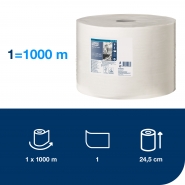 TORK 130100 – papírová utěrka Plus, velká role, 1vr., 1000m