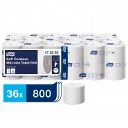 TORK 472585 – Mid–Size Soft bezdutinkový toaletní papír, 2vrs., 92 m - Karton