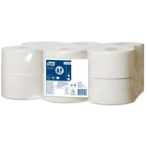 TORK 120280 – Mini Jumbo toaletní papír, 2vr., 170m - Karton