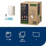 TORK 570137 – Heavy Duty průmyslová čisticí utěrka, 1vr., 150útr.