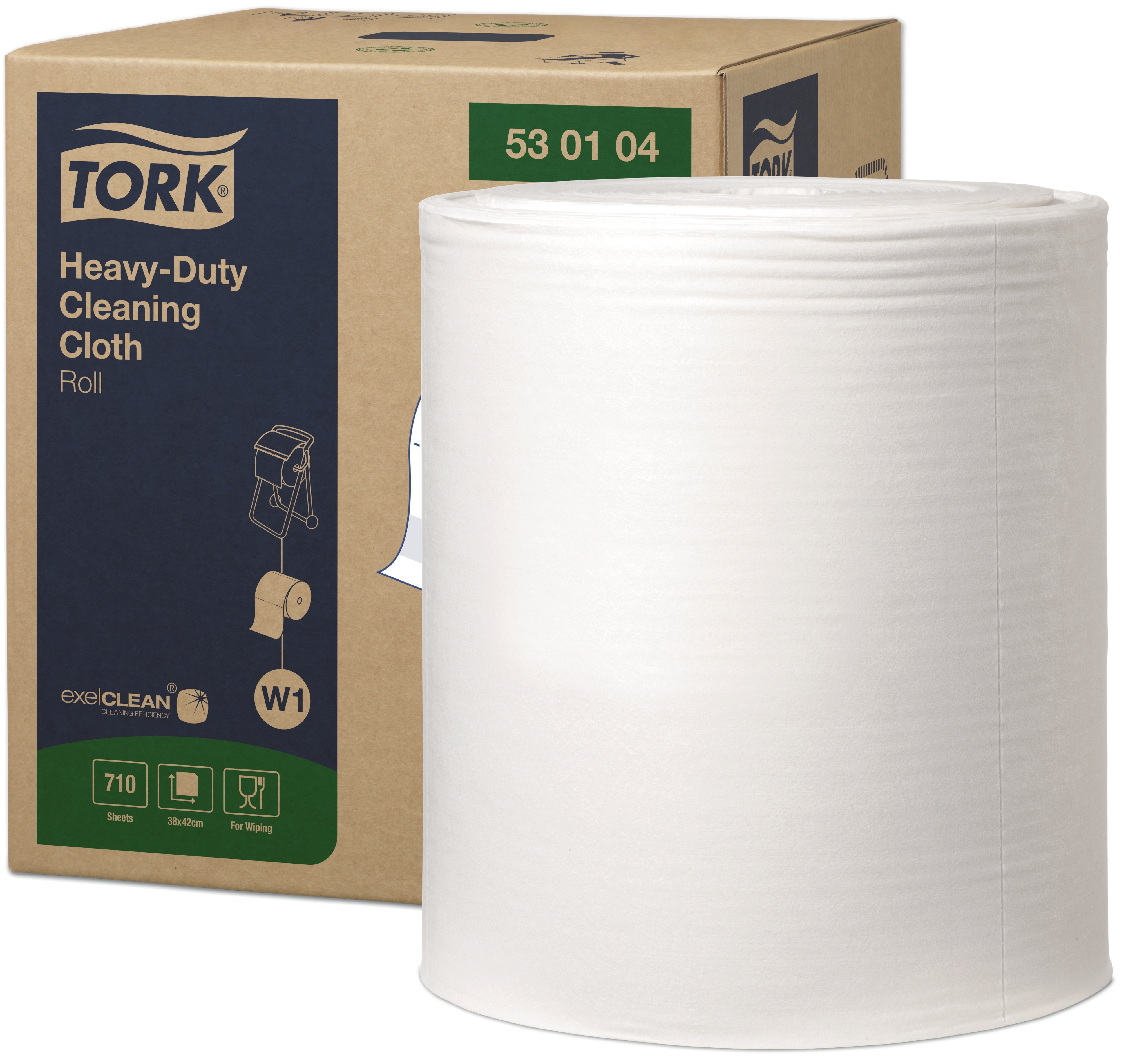 TORK 530104 – Heavy Duty čisticí utěrka W1, netkaná text., 1 vr., 710 útr.