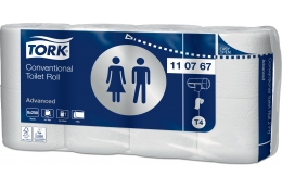 TORK 110767 – toaletní papír konvenční role T4, 2vr.., 30 m, 8 x 8 rl. - Karton