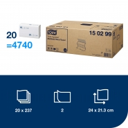 TORK 150299 – Xpress® papírové ručníky Multifold, 2vr., 237x20 útr. - Karton