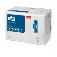 TORK 509300  – 1vrstvý bílý ubrousek – oběd, 33 x 33 cm, 1/4