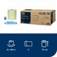 TORK 120076 – Matic® zelené papírové ručníky v roli, 2vr., 150m - Karton