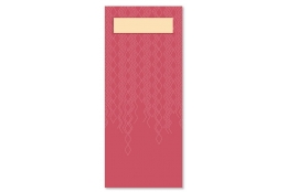TORK 474329 – Burgundy kapsička na příbory s krémovým ubrouskem - Karton