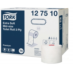 TORK 127510 – Mid–Size extra jemný 3vrstvý toaletní papír, 70m - Karton