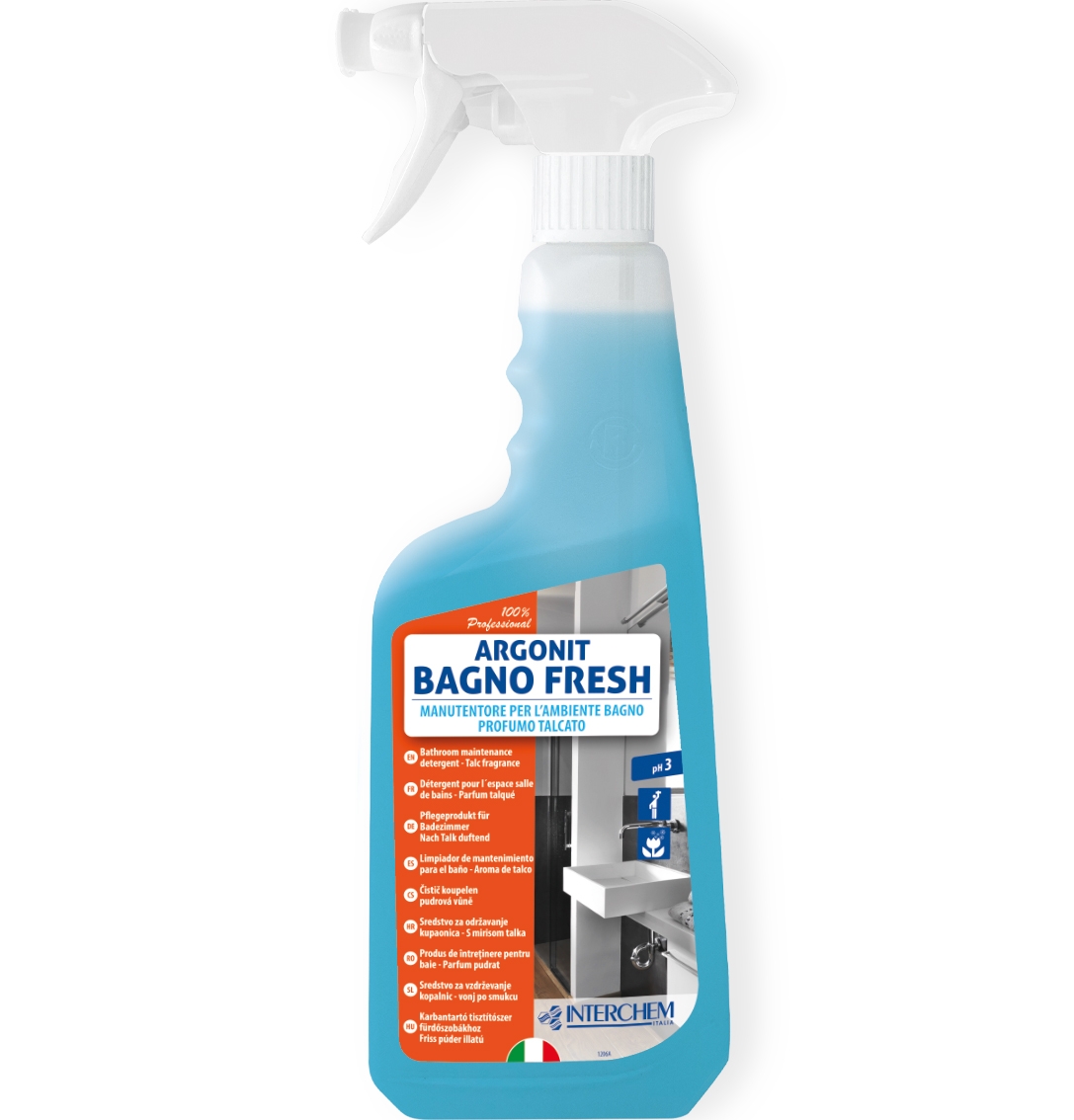 ARGONIT BAGNO fresh 0,75l - čisticí prostředek na údržbu koupelen s vůní minerálů, 6 ks/kt