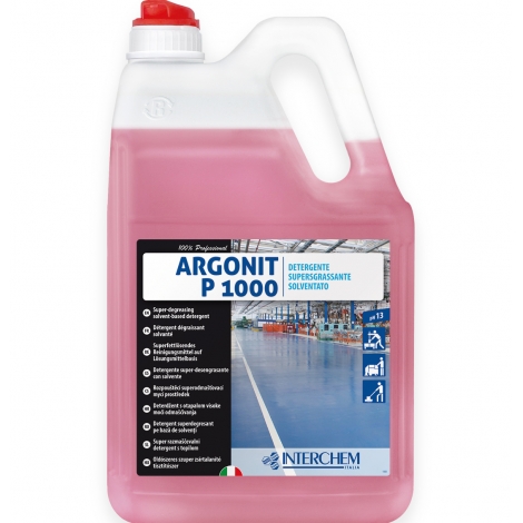 ARGONIT P 1000 - nepěnivý, odmašťující detergent pro očistu prům. podlah, 5kg