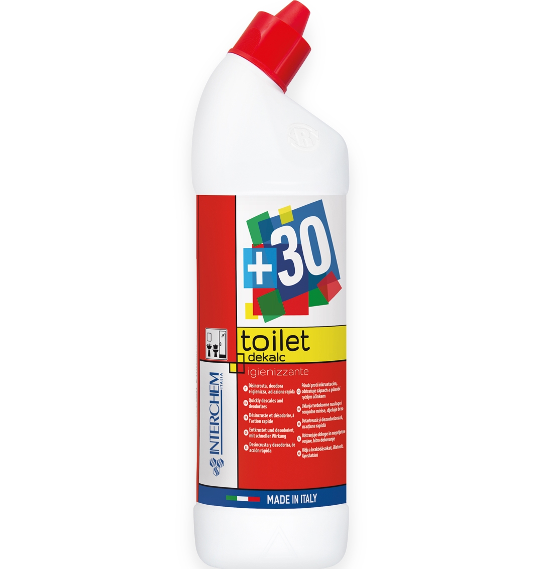 +30 Toilet – WC čistič a odstraňovač vodního kamene, 750 ml