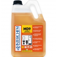 MD9 - BOX 2x 5l + pumpa, Ultra-koncentrovaný alkalický koupelnový čistič, pumpa 30 ml
