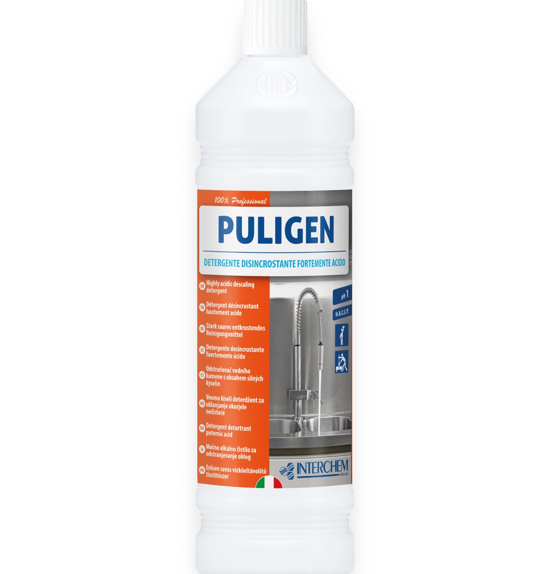 PULIGEN - vysoce kyselý sanitární čistič, 1 l