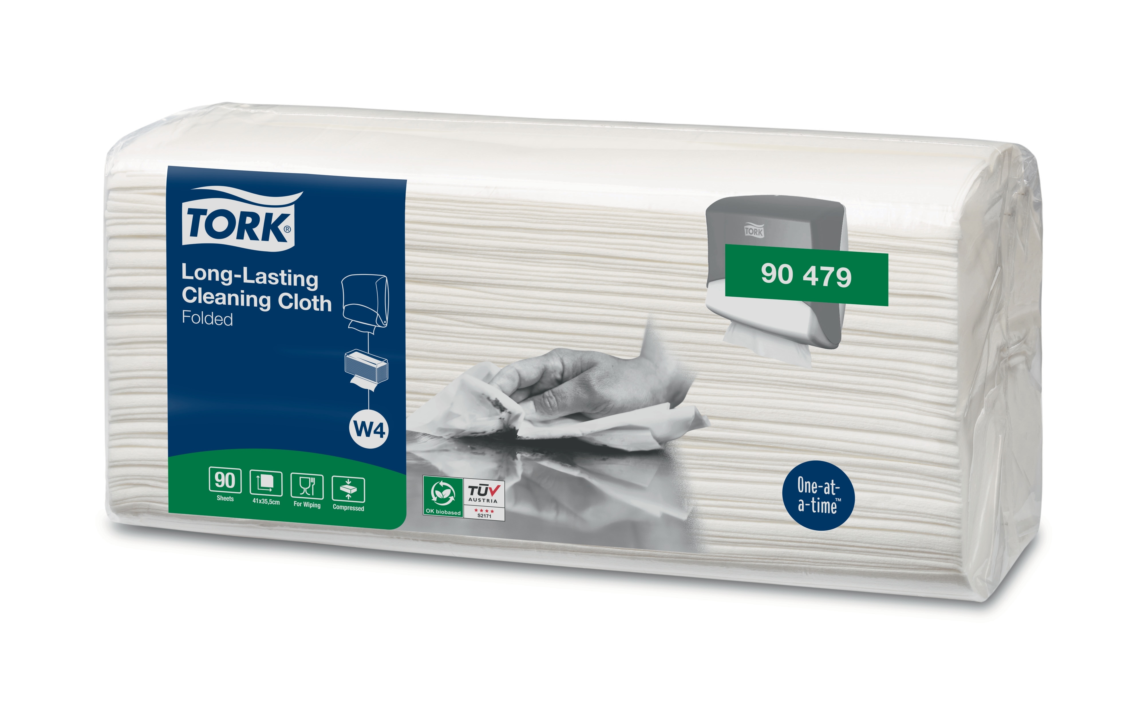 TORK 90479 – Long–Lasting čisticí utěrka netkaná W4, 90 útr. / bal