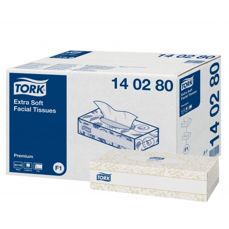 TORK 140280 – extra jemné papírové kapesníky, 2vr., 30x100 útr - Karton