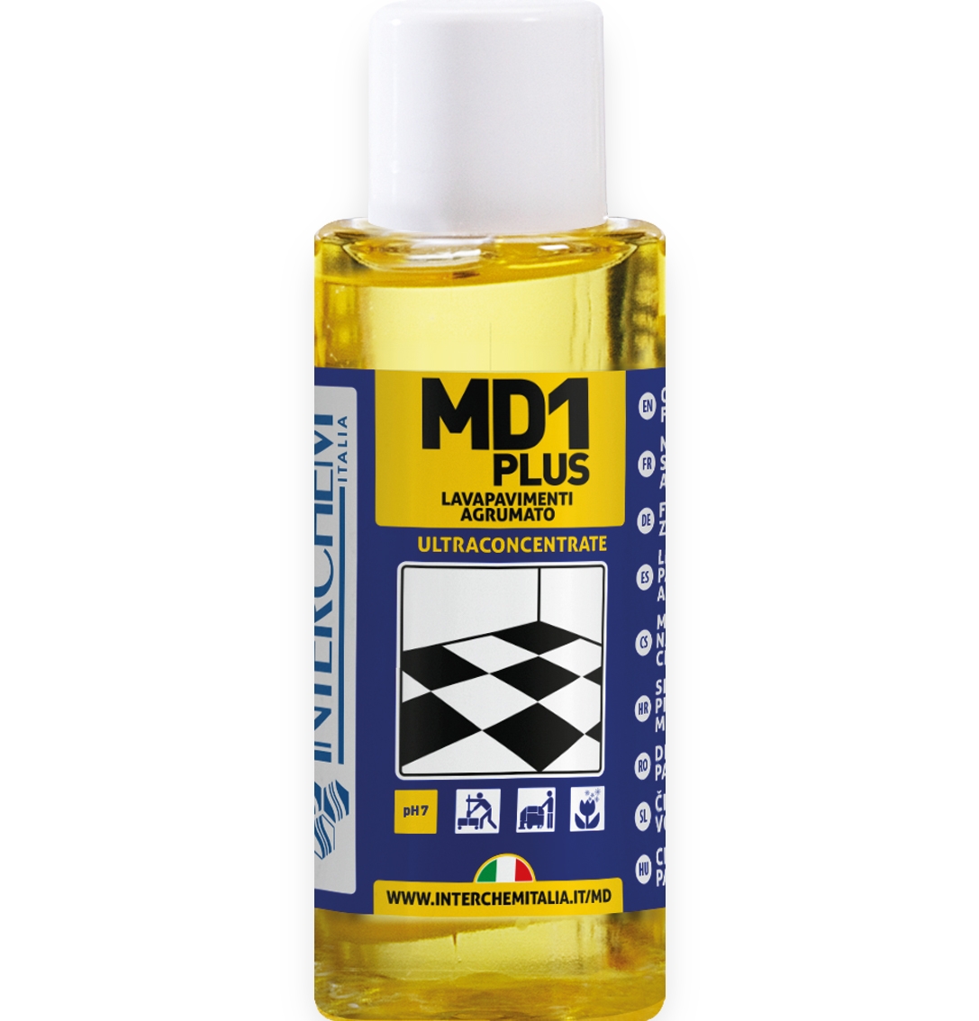 MD1 PLUS – ultrakoncentrovaný čistič na podlahy s citrusovou vůní, 40 ml