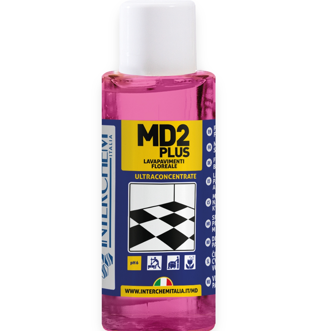 MD2 PLUS – ultrakoncentrovaný čistič na podlahy s květinovou vůní, 40 ml