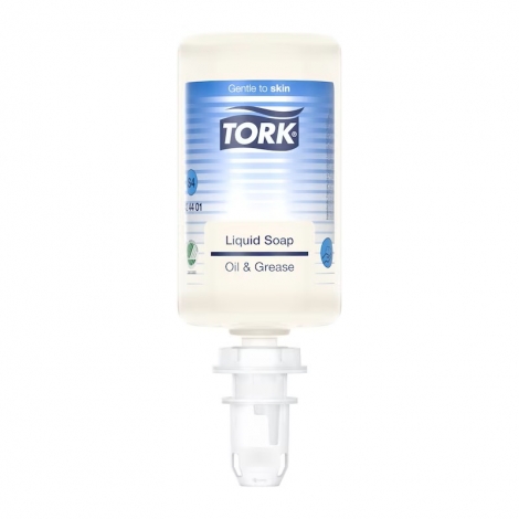 TORK 424401 – Průmyslové tekuté mýdlo, bez parfemace, čirá, 6 x 1000 ml - Karton