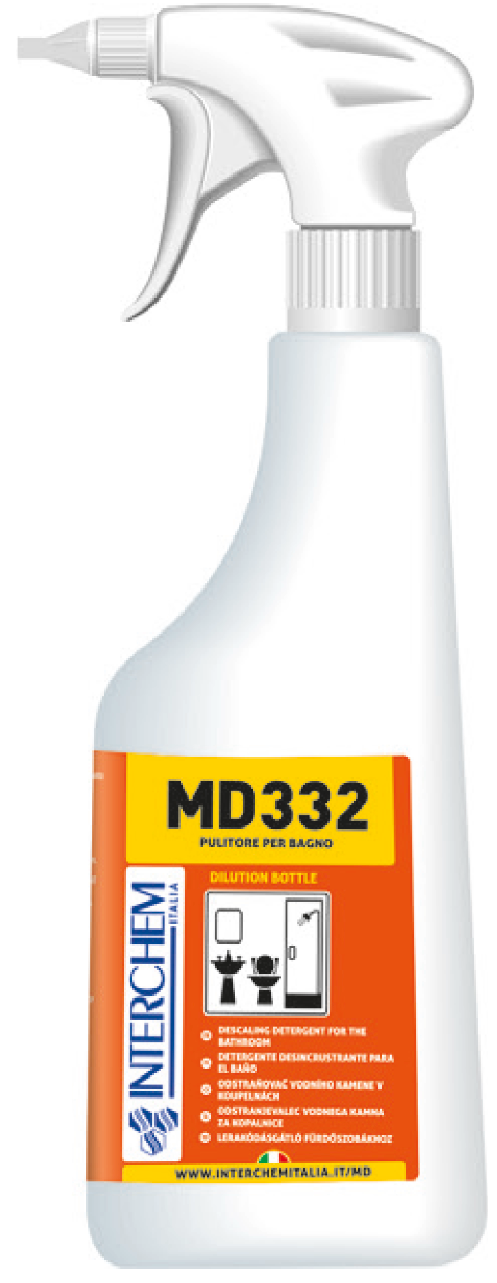 MD332 - Systémová láhev s rozprašovačem, 750 ml